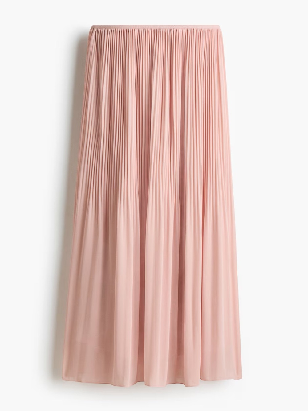 Pleated Maxi Skirt in Dusty Peachy Pink